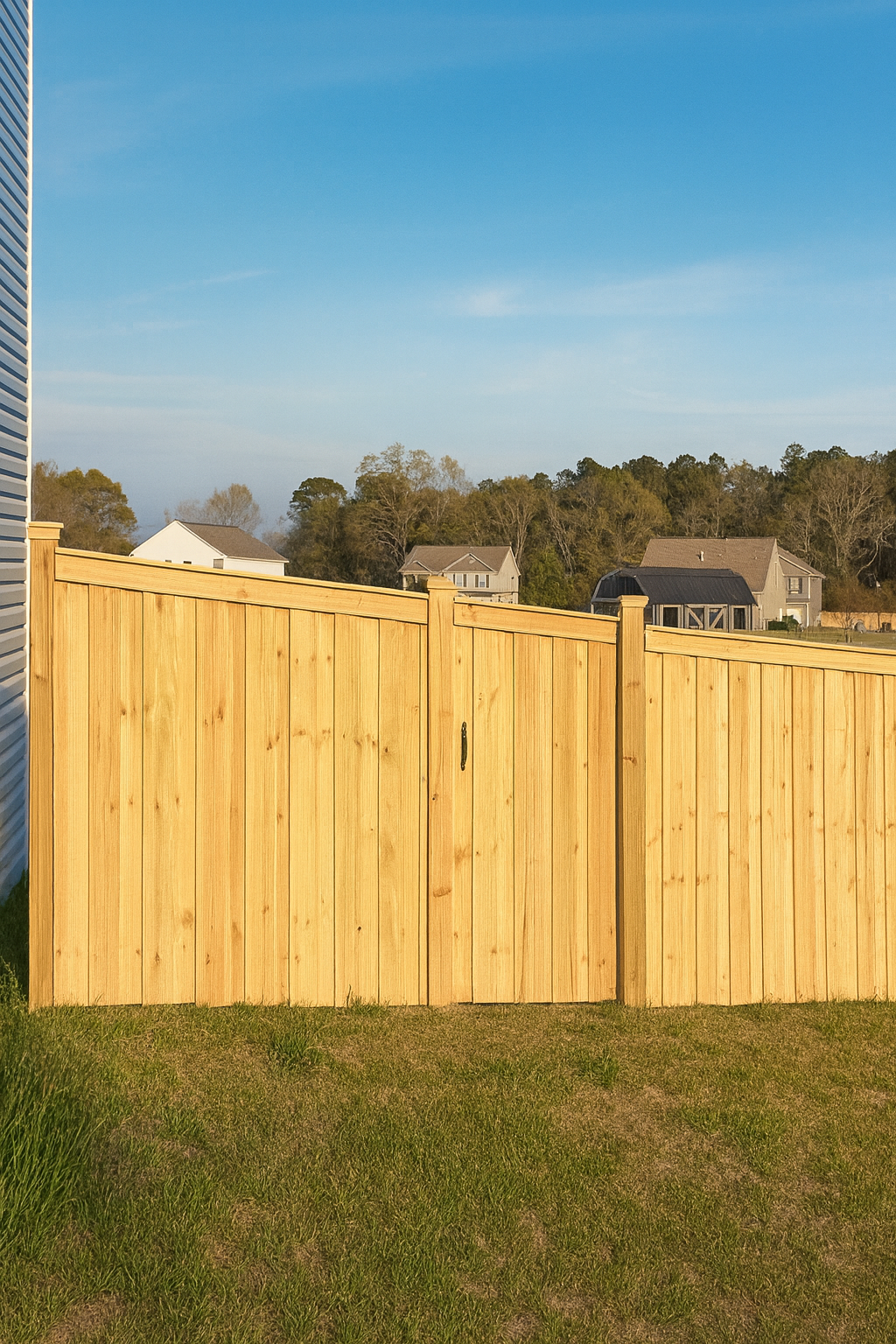 Fence and gate in Columbia SC by Blackhawk Construction & Outdoors Columbia