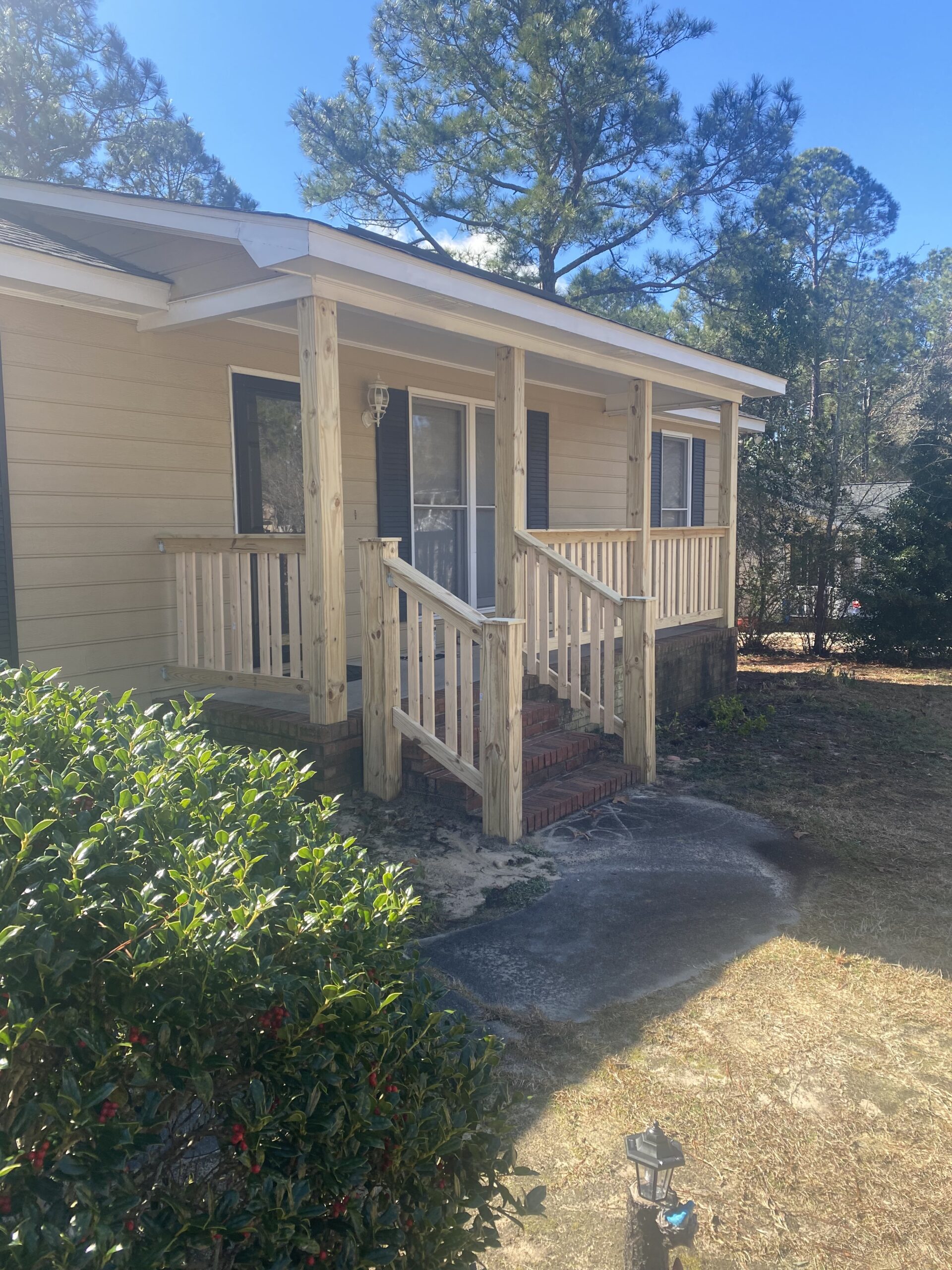 Front entry deck upgrade in Chapin SC