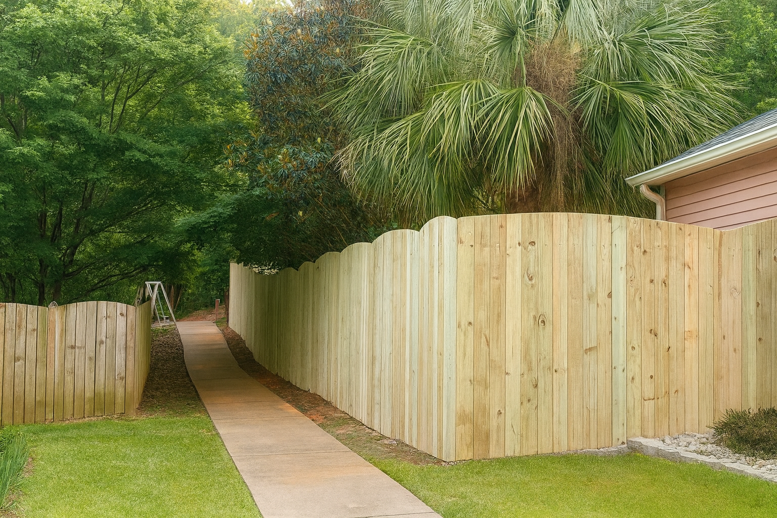 Privacy fence installation by Blackhawk Construction & Outdoors Columbia